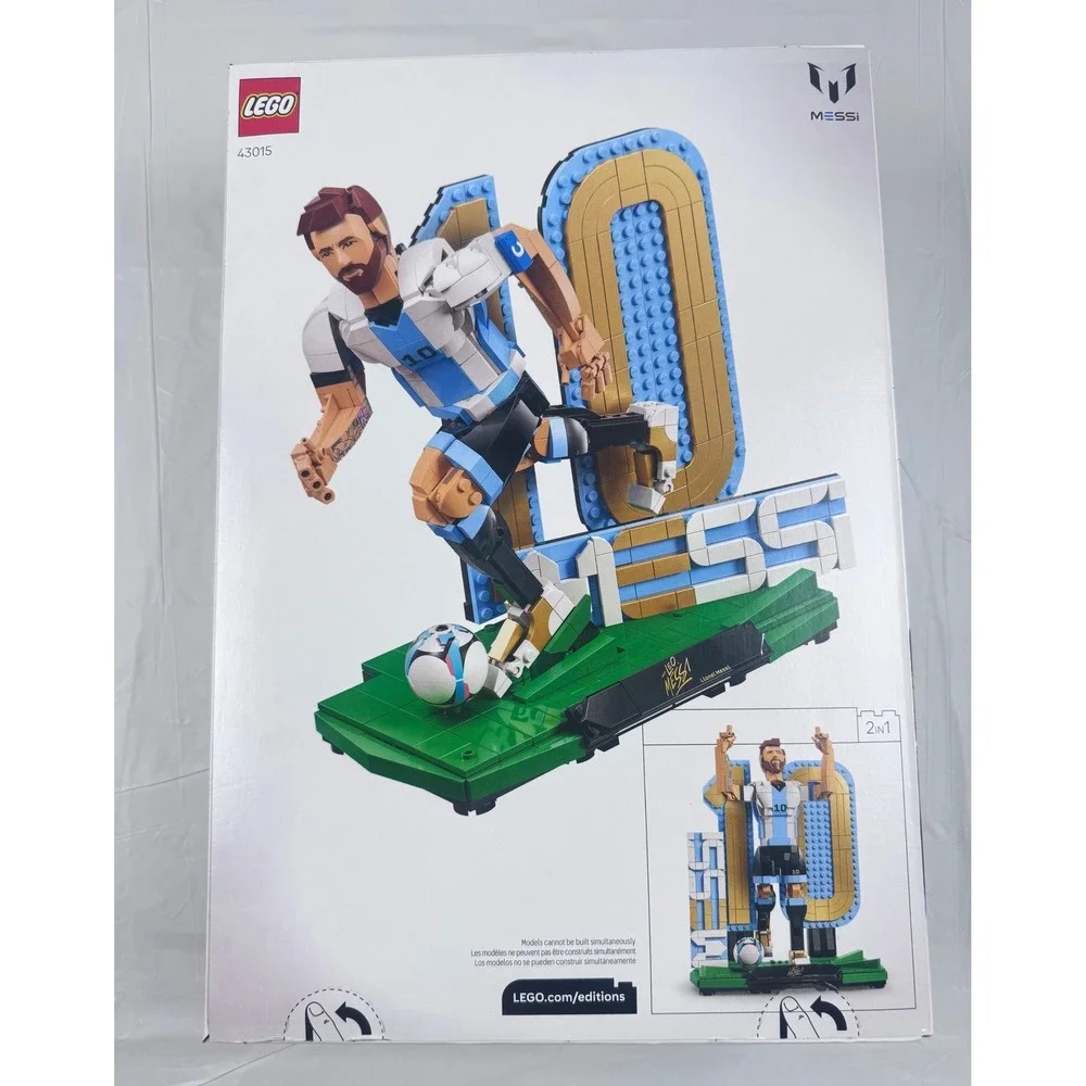 LEGO 43015 Lionel Messi Soccer Legend 2-in-1 Building Set 958 Pcs Factory Sealed